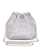 Lightweight,Business Casual Rhinestone Decor Bucket Bag Shein