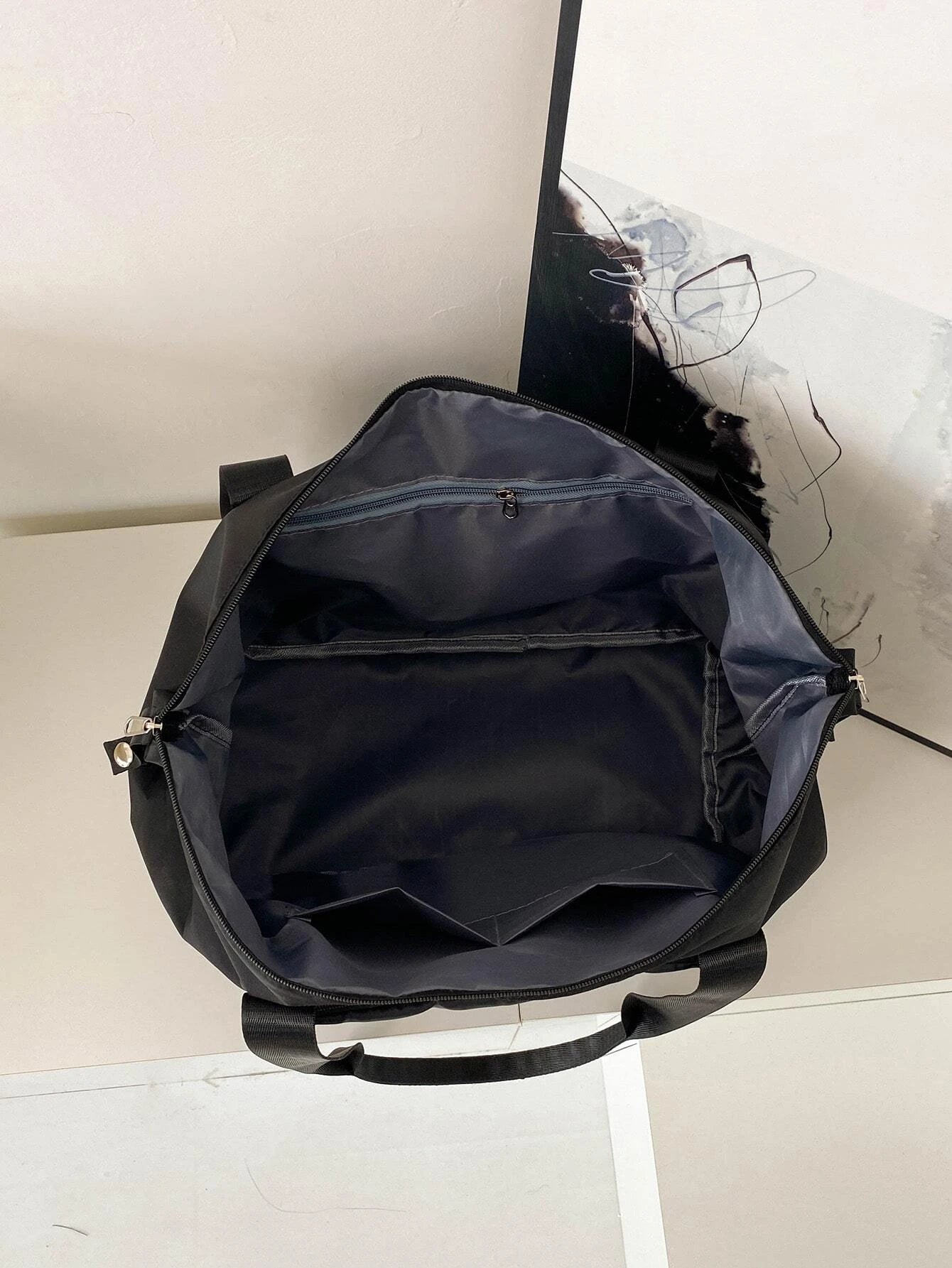 Quilted Large Capacity Duffel Bag Travel Bag shein