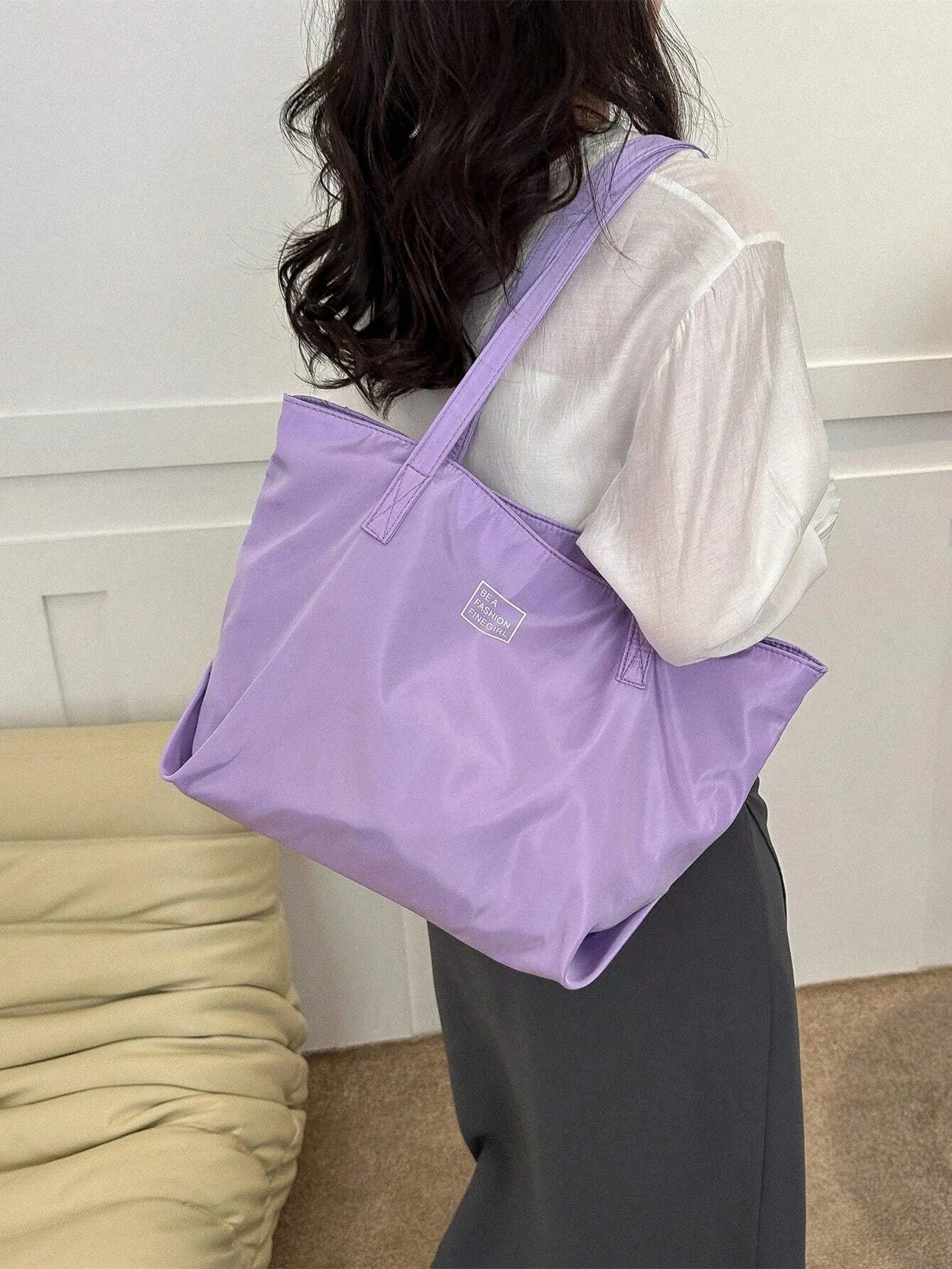 Fashionable,Minimalist,Casual,Large Shoulder Tote Bag shein