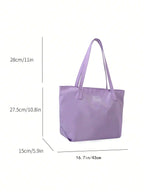 Fashionable,Minimalist,Casual,Large Shoulder Tote Bag shein