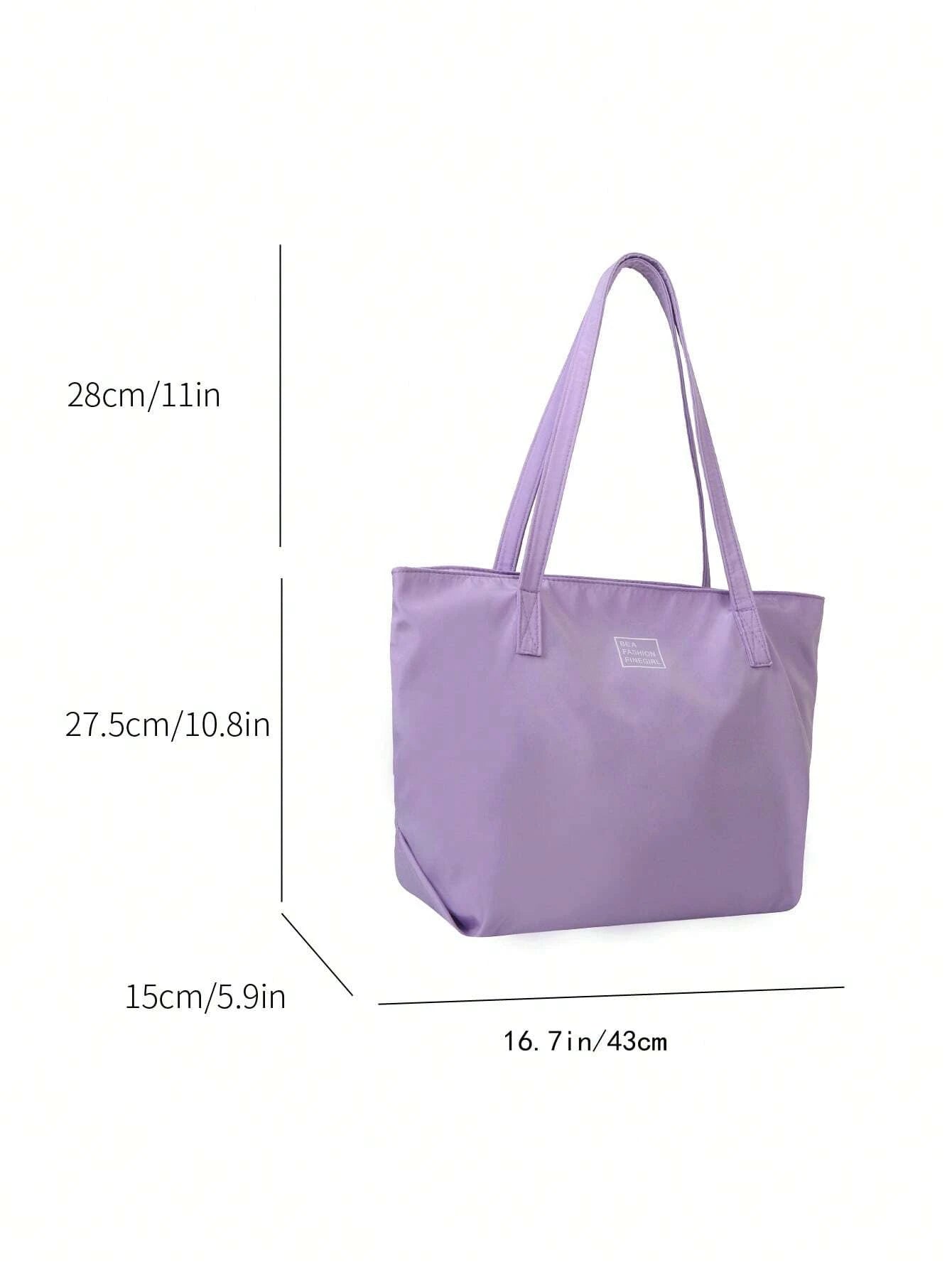 Fashionable,Minimalist,Casual,Large Shoulder Tote Bag shein