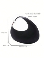 STEPHIECATHY CEZIRA Fashionable, Minimalist, Vintage, Retro, Bohemian Resin Ring Shoulder Strap Hobo Handbag shein