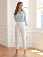 MOTF PREMIUM TAPERED CROPPED PANTS shein