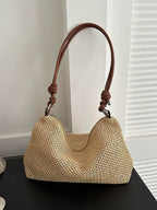 Medium Paper Knot Design Strap Bag shein