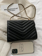 Mini Flap Square Bag Quilted Pattern Minimalist Green shein