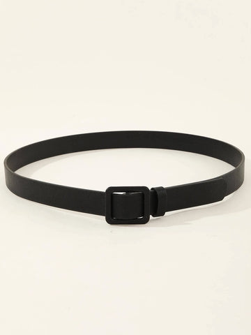 1pc Women Square Buckle Casual Belt For Daily Life