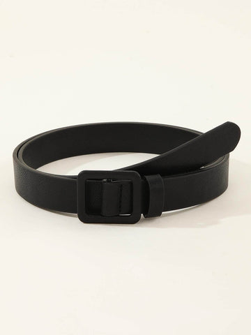 1pc Women Square Buckle Casual Belt For Daily Life