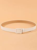 1pc Women Square Buckle Casual Belt For Daily Life shein