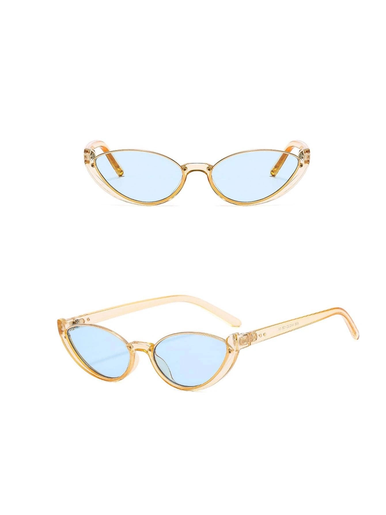 Cat Eye Fashion Glasses For Summer Sunprotection shein