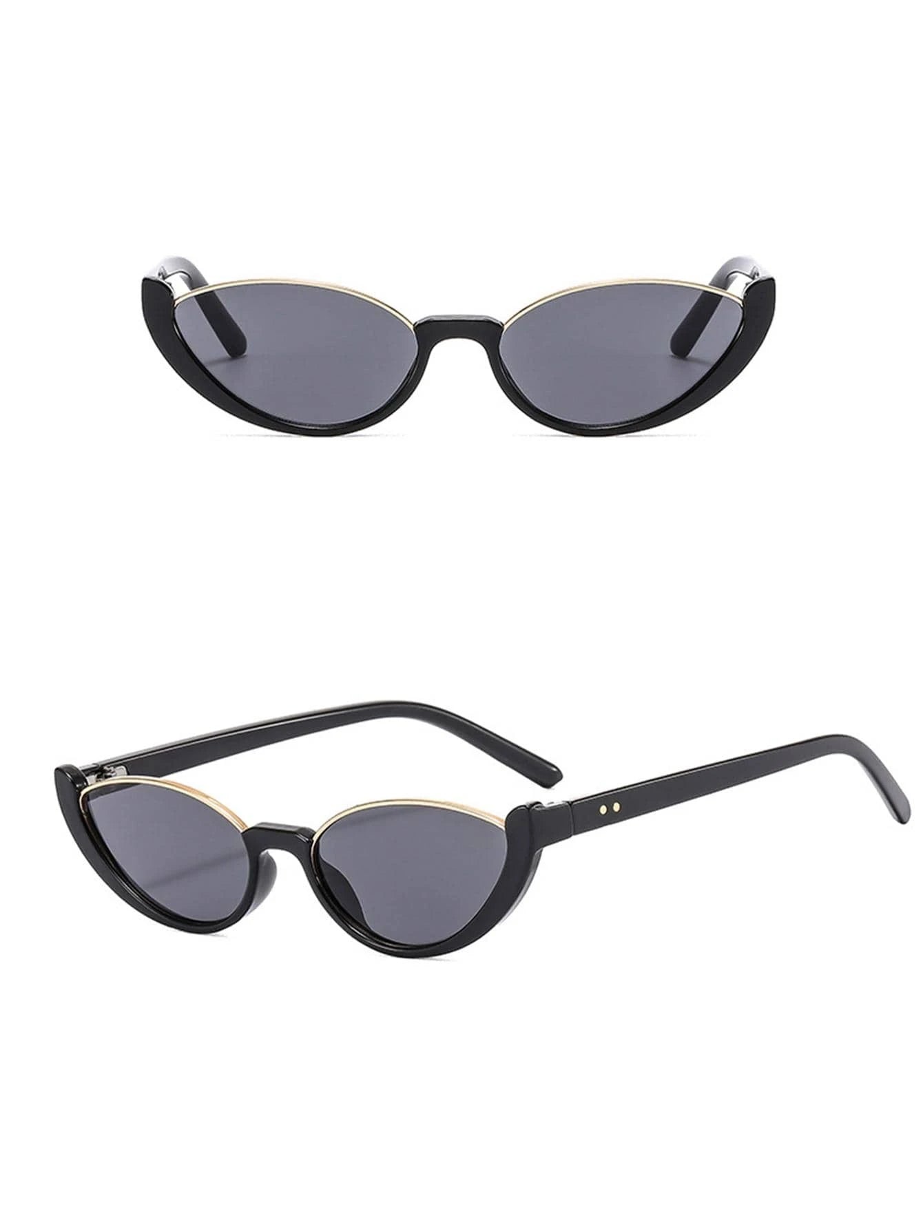 Cat Eye Fashion Glasses For Summer Sunprotection shein