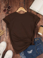 INAWLY Heart Print Tee Graphic Tees shein