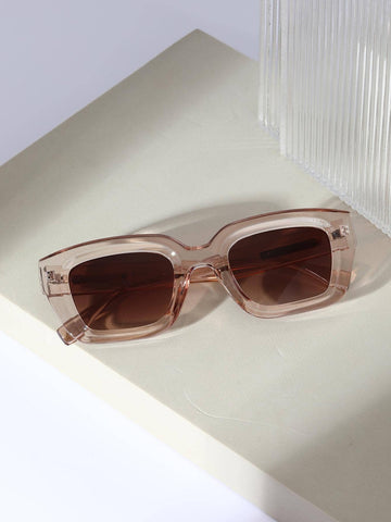 Square Frame Boho Retro Fashion Glasses Casual shein