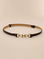 1pc Women Symmetrical Buckle Fashion Belt shein