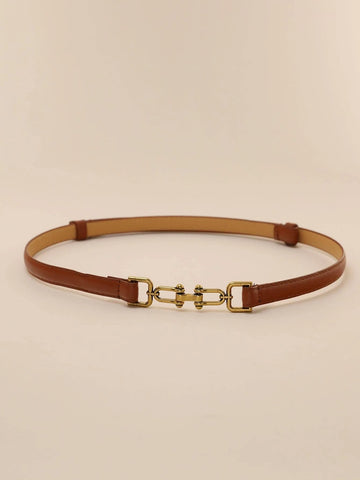 1pc Women Symmetrical Buckle Fashion Belt