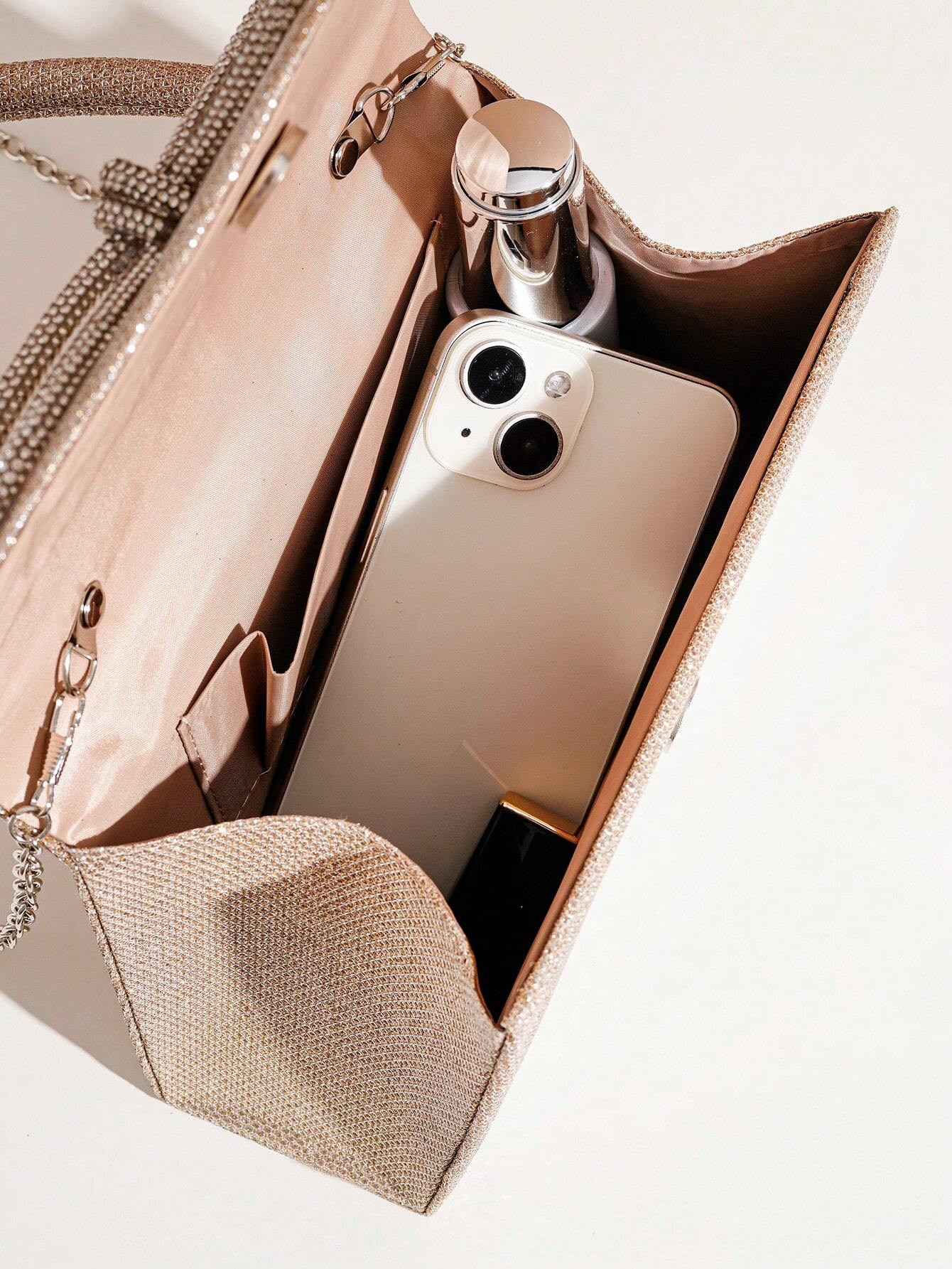 Vincy Glitter Handbag Glamorous, Elegant, Exquisite, Quiet Luxury Sequin, Stylish, Luxury, Shiny Glamorous Square Bag shein