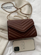 Mini Flap Square Bag Quilted Pattern Minimalist Green shein