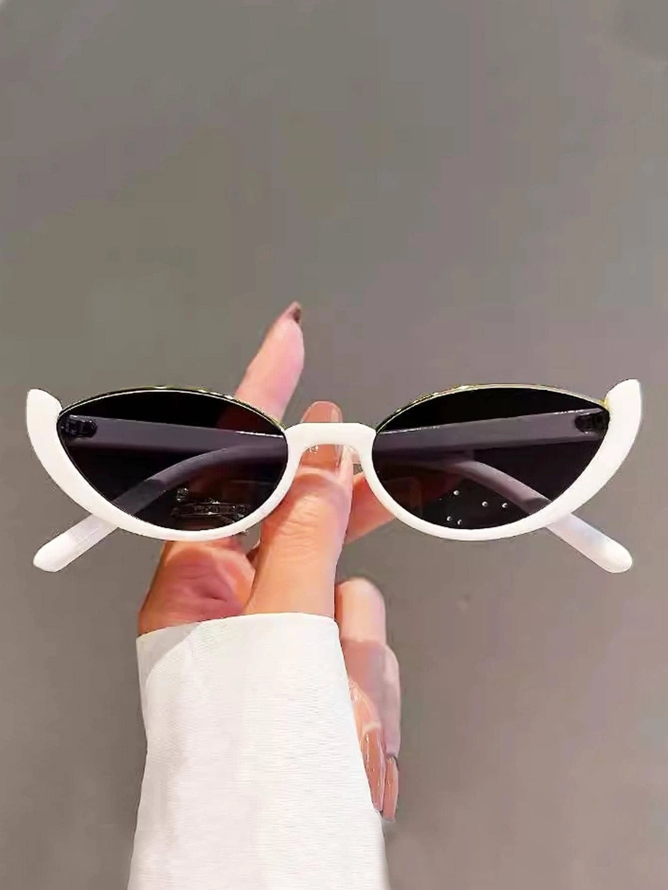 Cat Eye Fashion Glasses For Summer Sunprotection shein