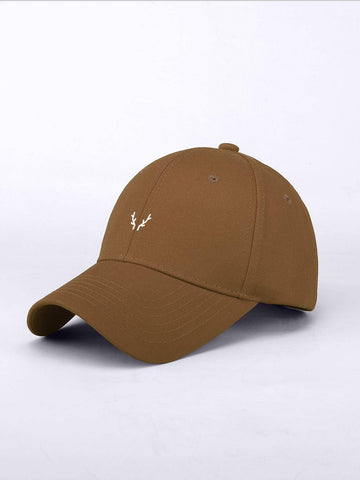 1pc Stylish Classic Men Antler Pattern Adjustable Casual Baseball Cap shein