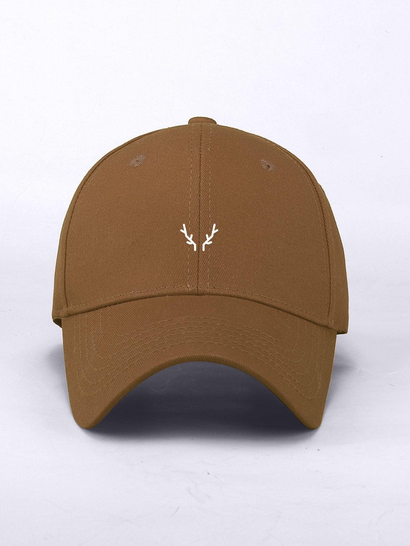 1pc Stylish Classic Men Antler Pattern Adjustable Casual Baseball Cap shein