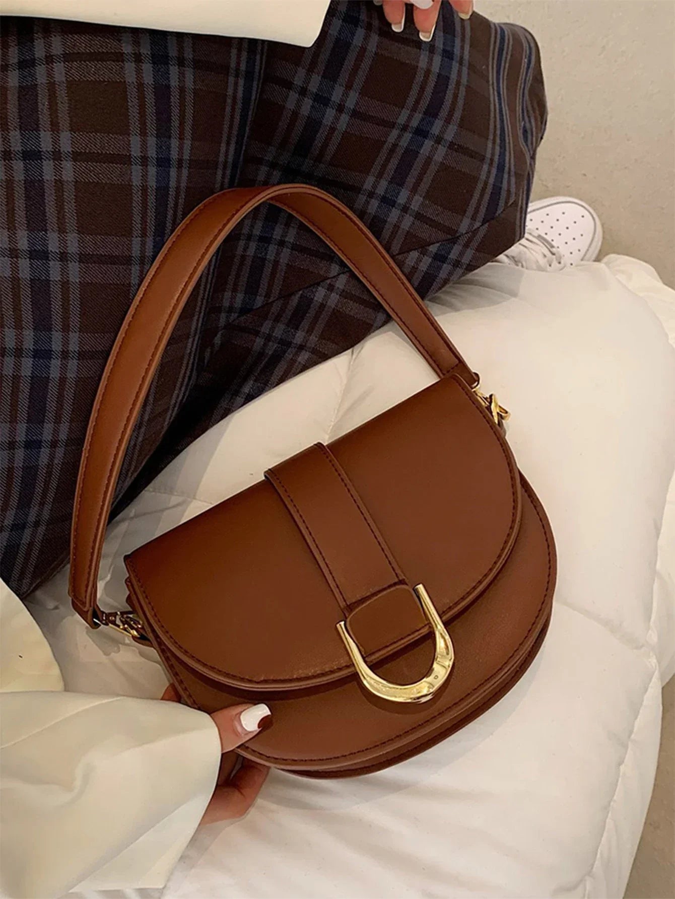 Professional Women's Small Shoulder Bag shein