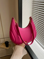 Fashionable Solid Color Versatile Shoulder Bag For Women shein