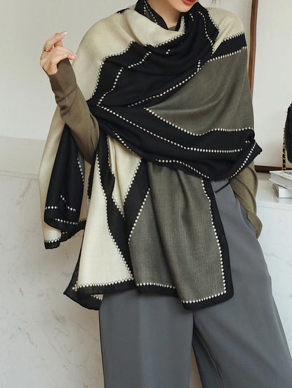 1pc Striped Pattern Scarf Classic Stylish Elegant