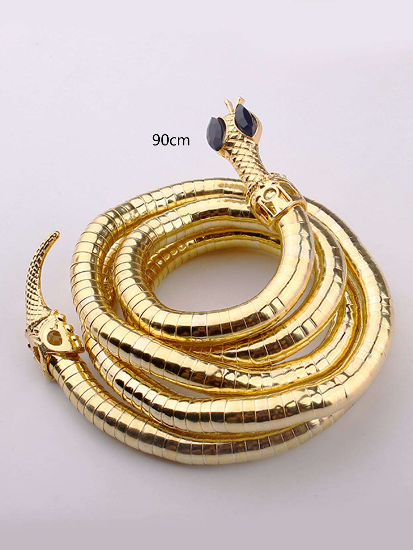 1pc Dark Earth Cool Open Casual Shape Snake Design Sense Unique Premium Necklace Collar shein