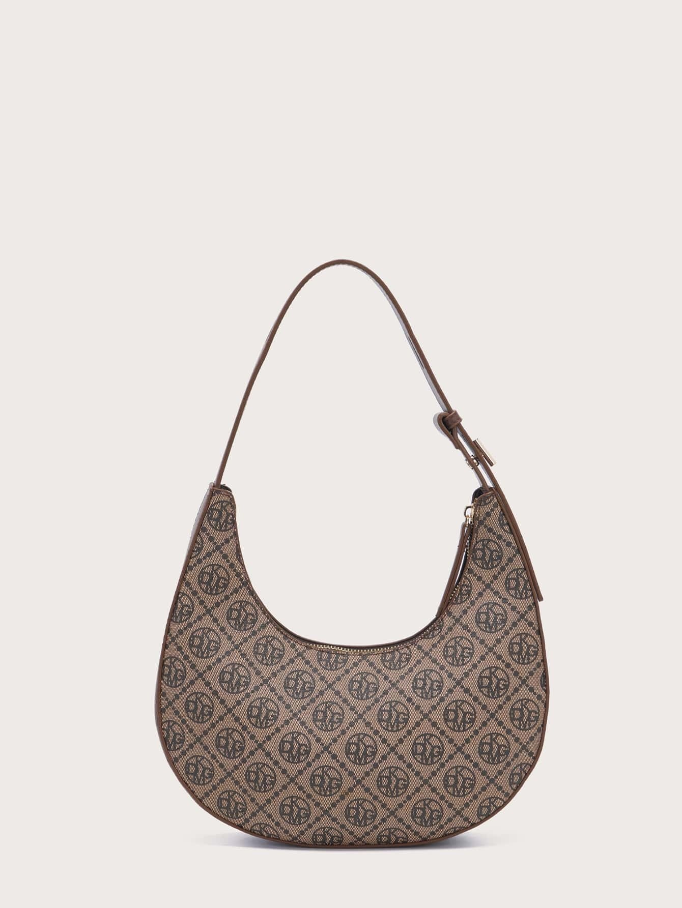 ANESSAMAY&DKMG 2pcs/Set Silk Printed Letter Pattern Combination Bag Strap Adjustable shein