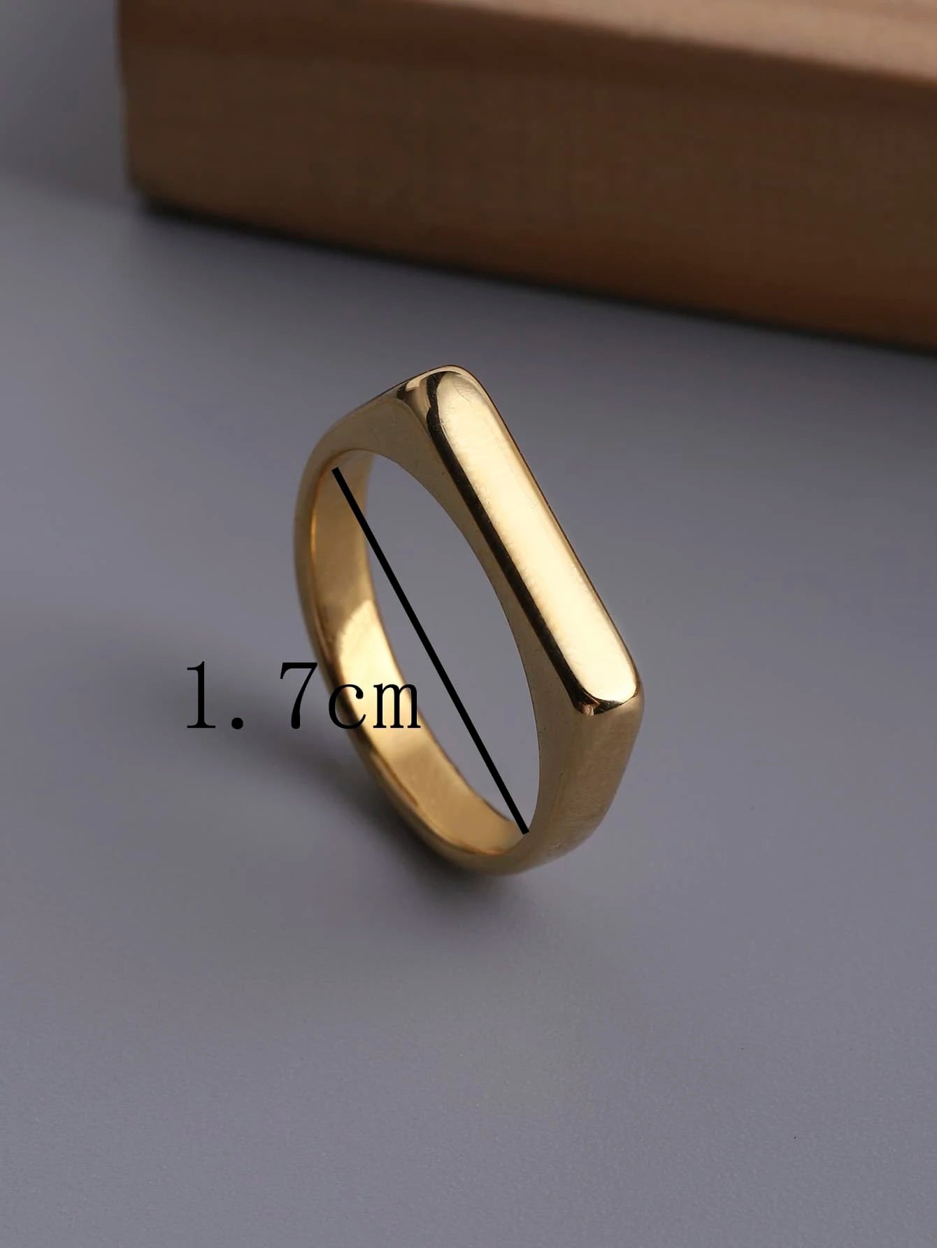 1pc Stainless Steel Fashionable Popular Minimalist Ring shein