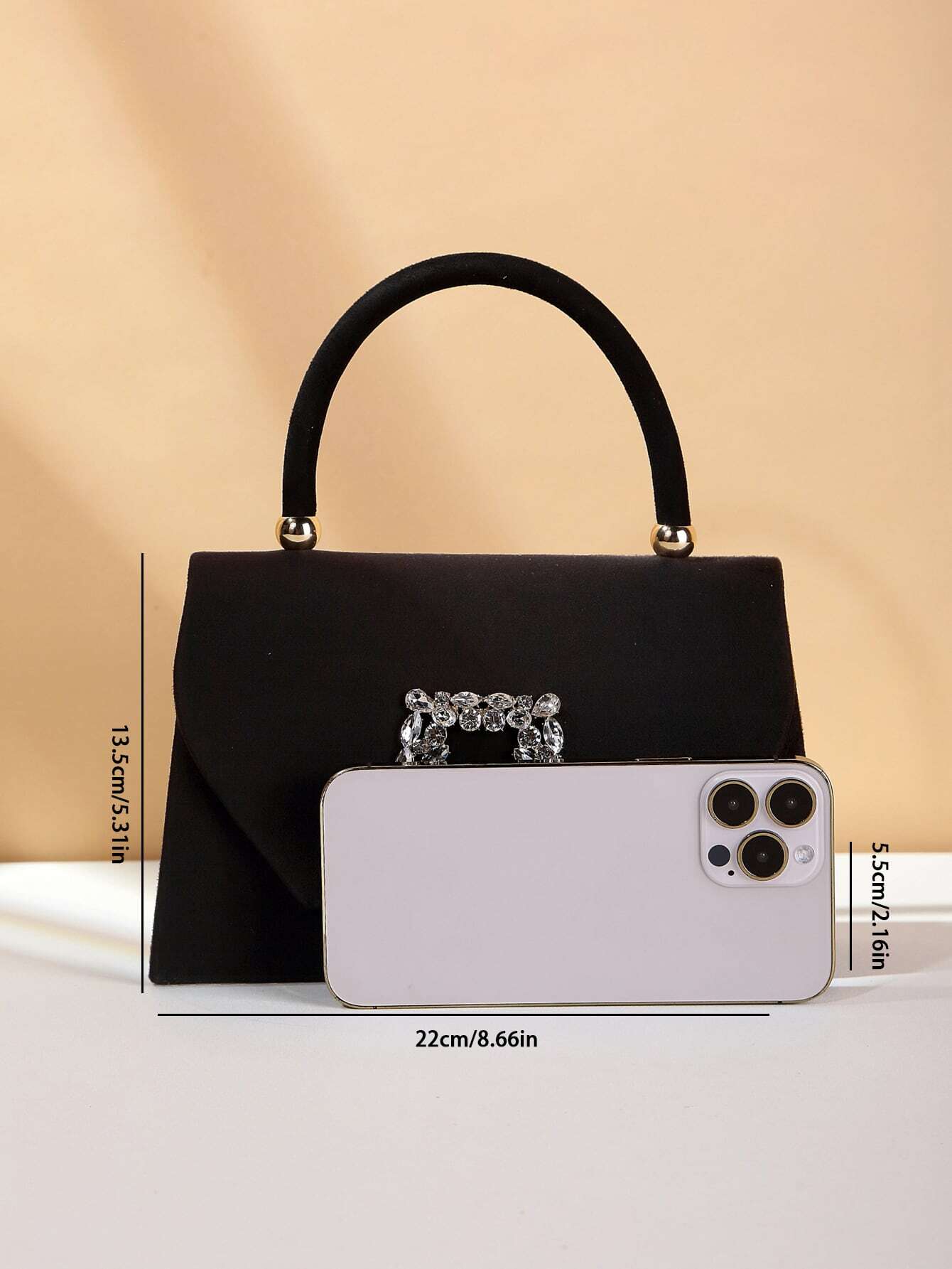 Glitter Bling,Shiny Glitter, Shiny, Luxury, Glamorous, Elegant, Exquisite 1pc Elegant & Fashionable Glitter Velvet Evening Bag shein