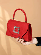 Glitter Bling,Shiny Glitter, Shiny, Luxury, Glamorous, Elegant, Exquisite 1pc Elegant & Fashionable Glitter Velvet Evening Bag shein