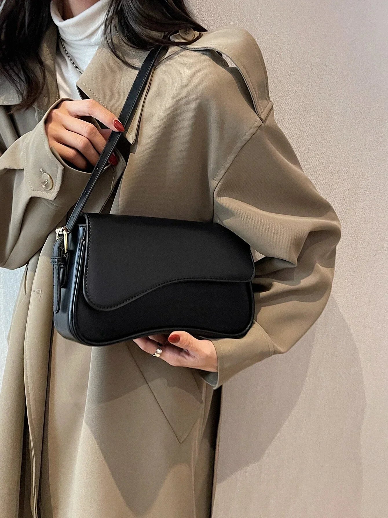 New Trendy Versatile Single Shoulder Bag shein