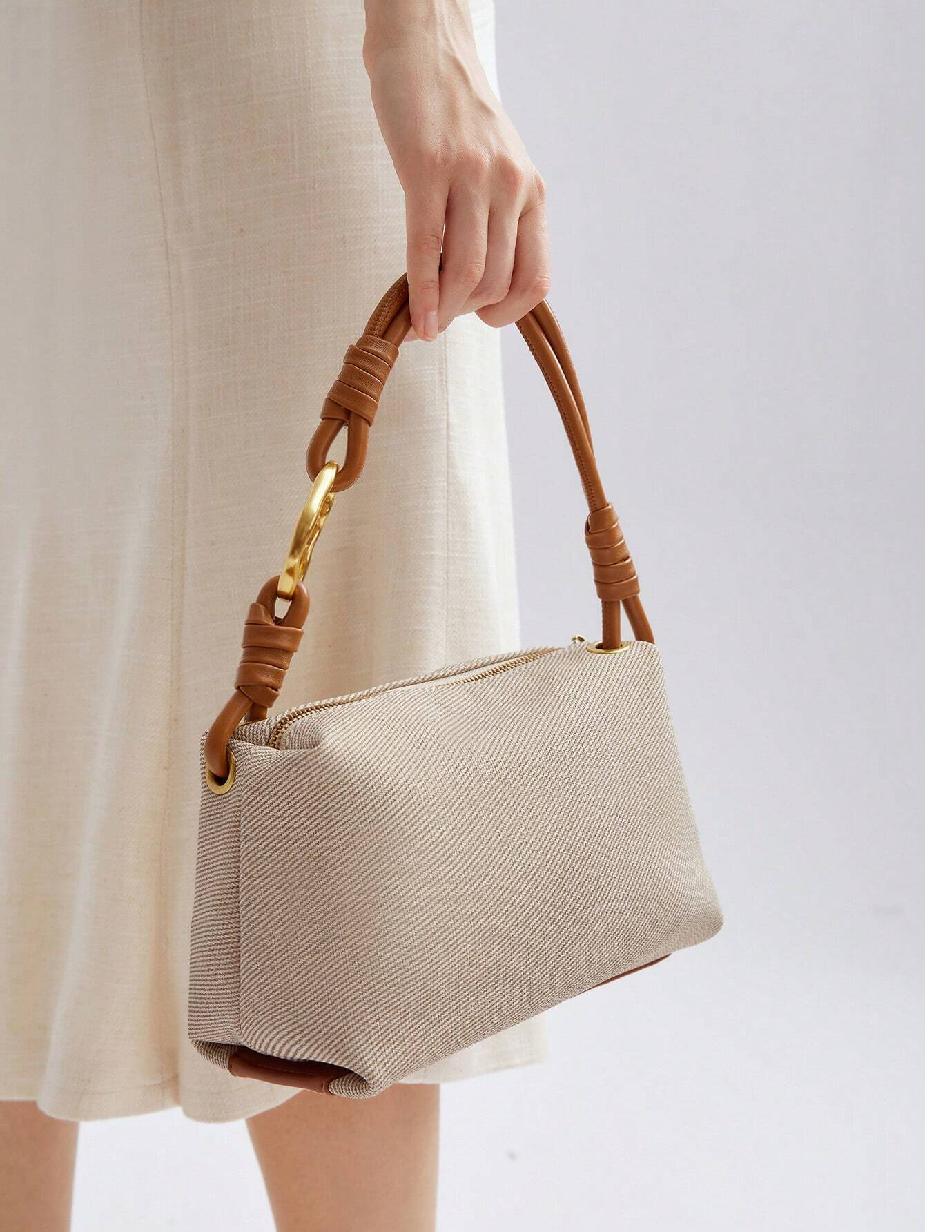 MOTF PREMIUM WOMEN'S COMMUTE FASHIONABLE CASUAL ZIPPER SHOULDER BAG shein