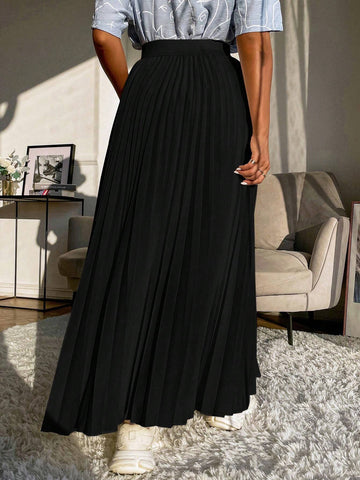Mulvari High Waist Maxi Pleated Skirt