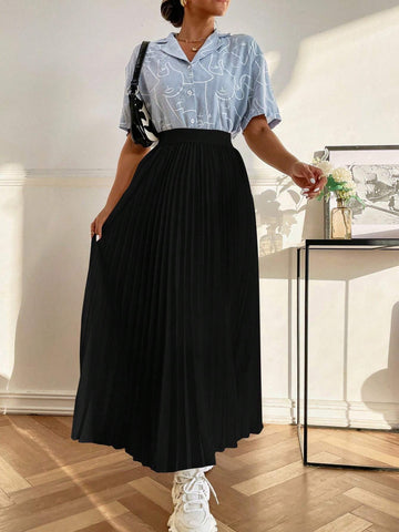Mulvari High Waist Maxi Pleated Skirt