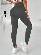 Sport Studio Solid High Waist Sports Leggings shein