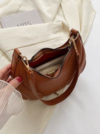 Fashionable Solid Color Versatile Shoulder Bag For Women shein