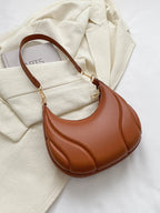 Fashionable Solid Color Versatile Shoulder Bag For Women shein