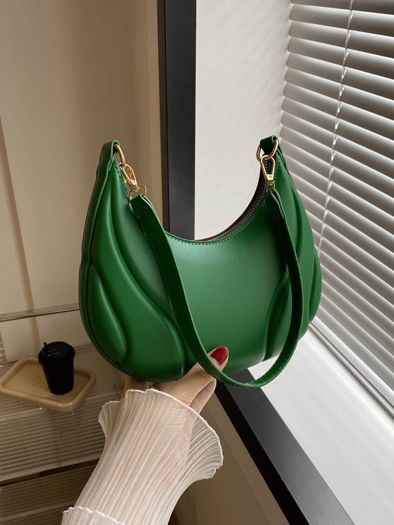 Fashionable Solid Color Versatile Shoulder Bag For Women shein