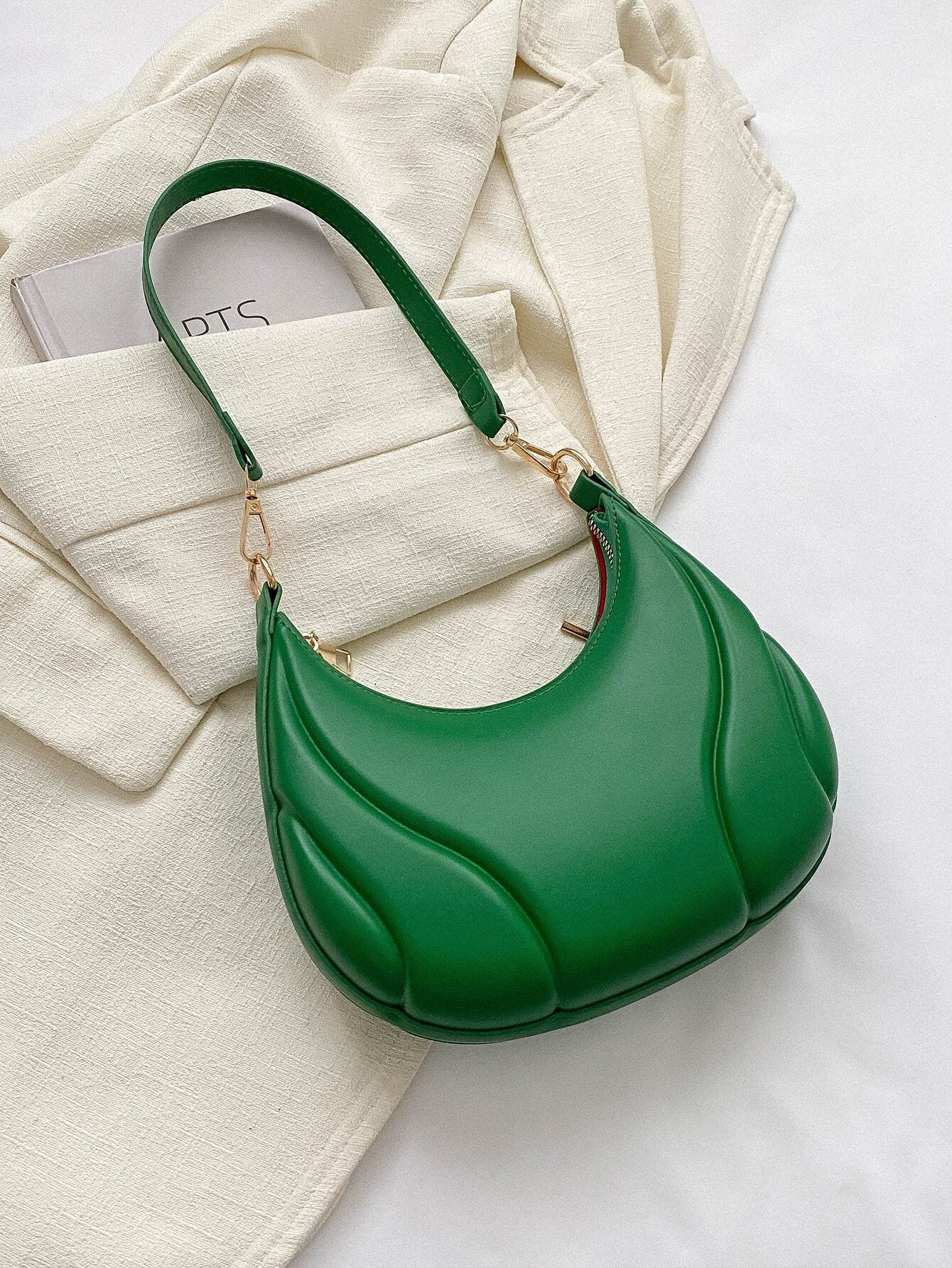 Fashionable Solid Color Versatile Shoulder Bag For Women shein