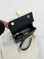 Fashionable New Arrival 3d Embossed Stereo Shoulder Bag With Large Capacity shein