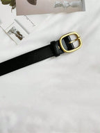1pc Women's Simple Fashionable Casual Pu Leather Decorative Belt For Jeans shein