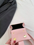 1pc Mini Solid Color Pu Flip Cover Magnetic Closure Top Single Handle Shoulder Strap Adjustable, Fashionable & Versatile Handbag shein
