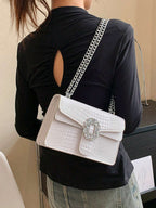Casual Fashion Chain Shoulder Bag shein