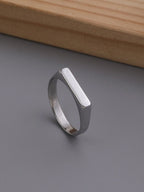 1pc Stainless Steel Fashionable Popular Minimalist Ring shein