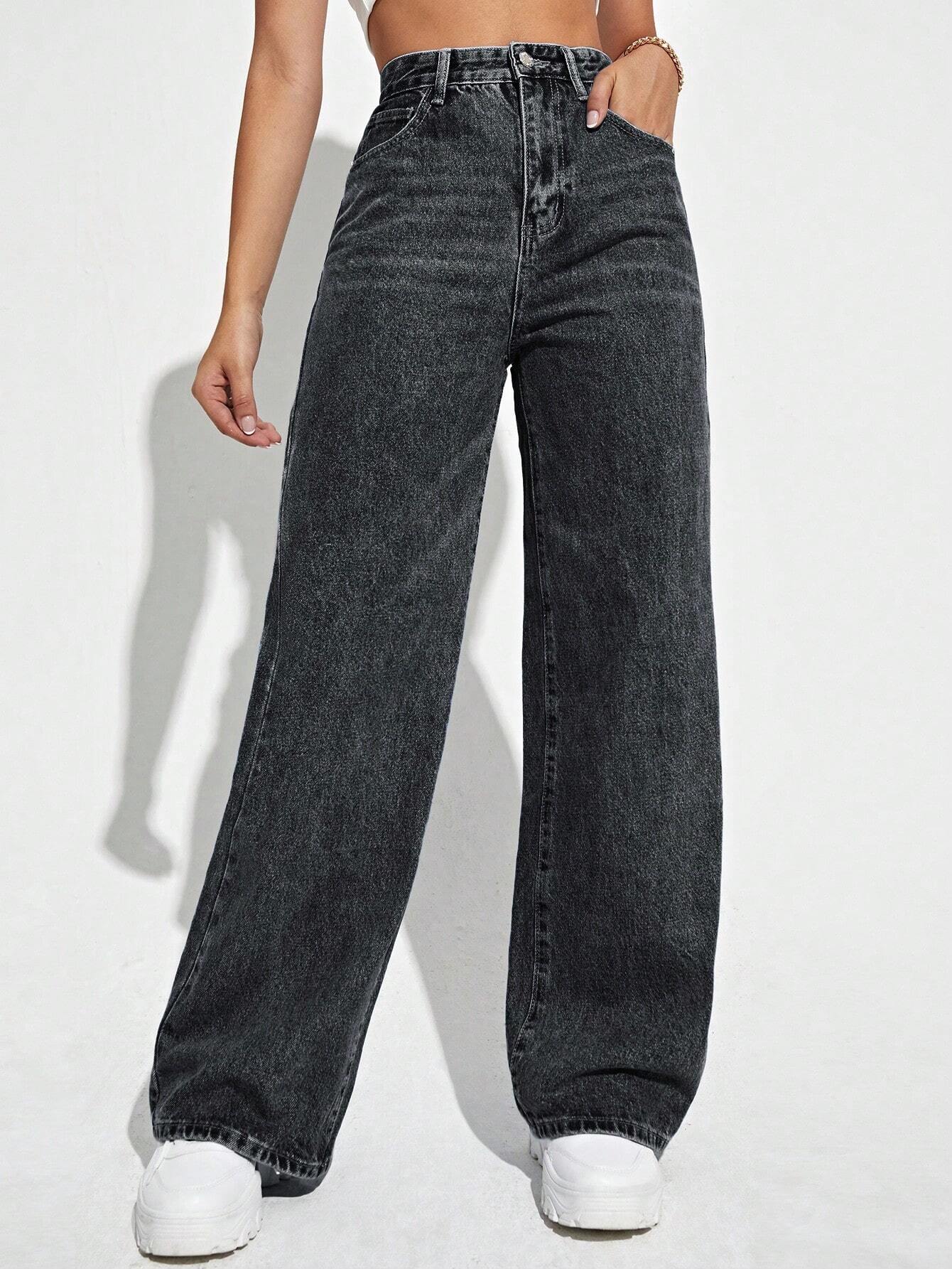 Wide Leg Jeans shein