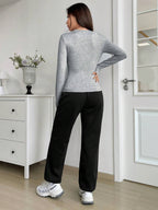 EZwear Spring ClothesLetter Graphic Tee & Sweatpants shein