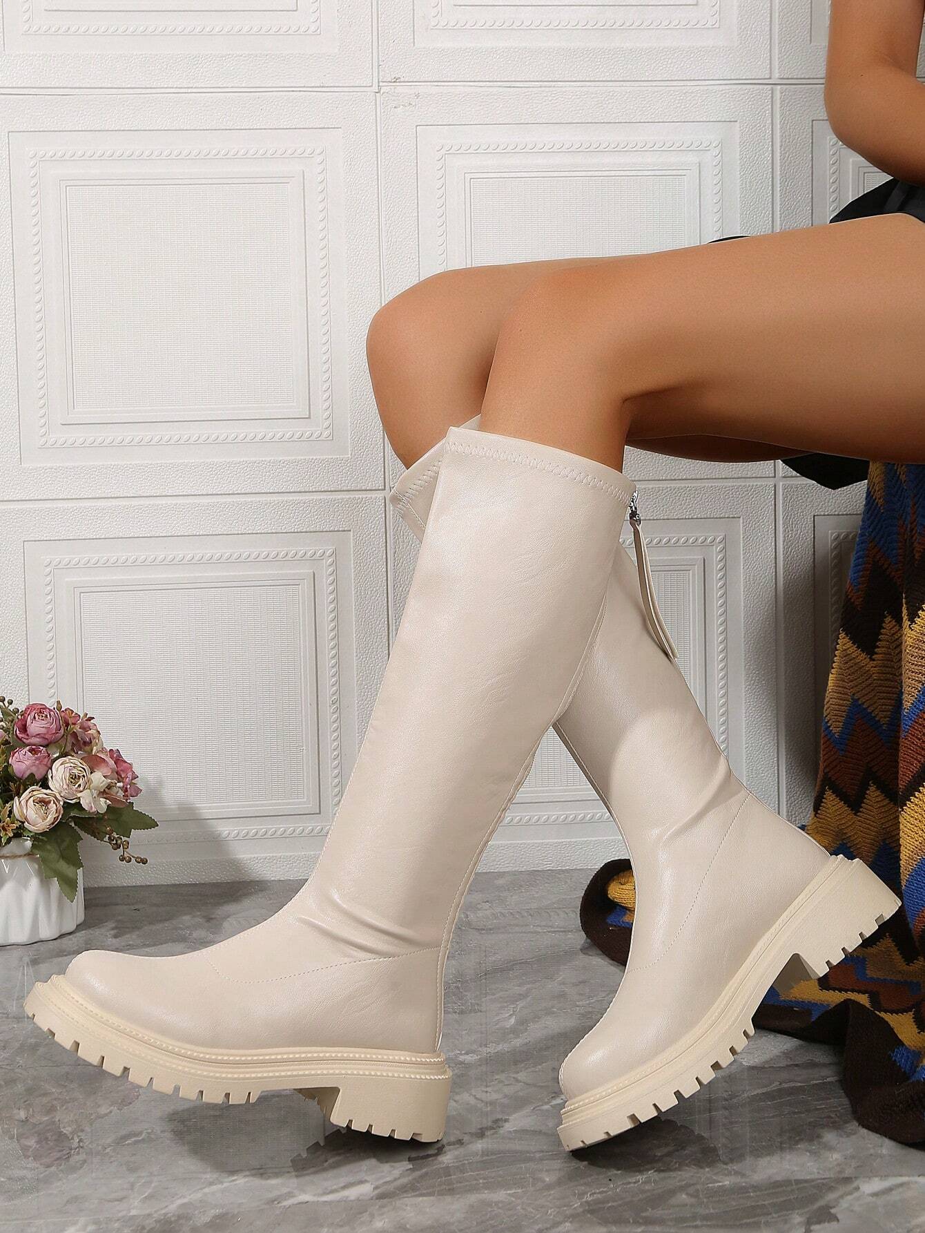 Women's Fashion Over-The-Knee Long Boots shein
