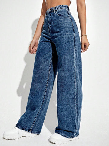 Wide Leg Jeans shein