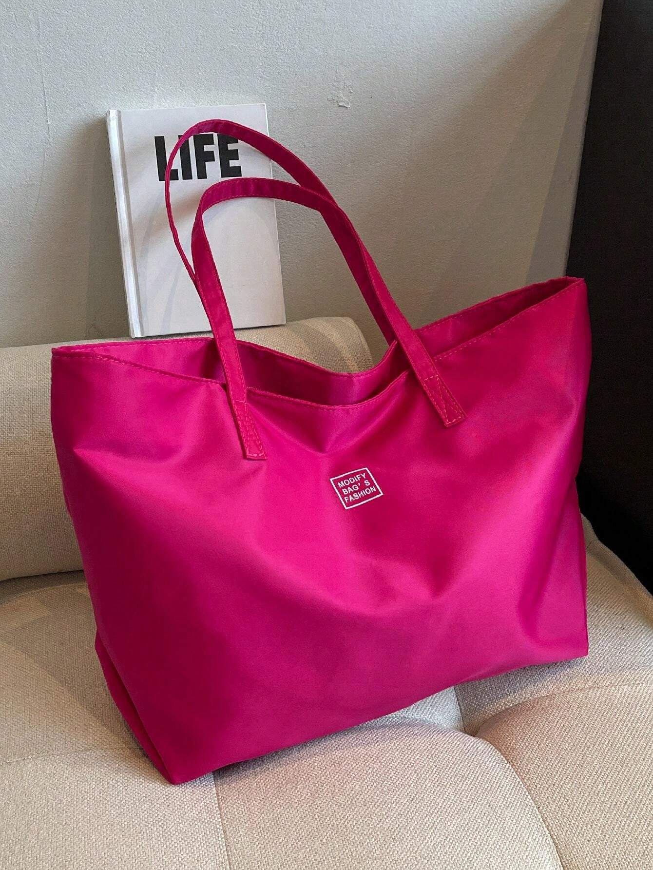 Fashionable,Minimalist,Casual,Large Shoulder Tote Bag shein